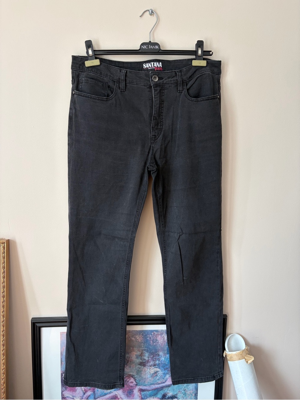 Santana - Woman’s Black Straight-Leg Jeans